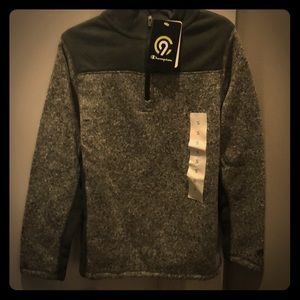 Boys Green & Gray Champion 1/4 Zip Pullover (6/7)